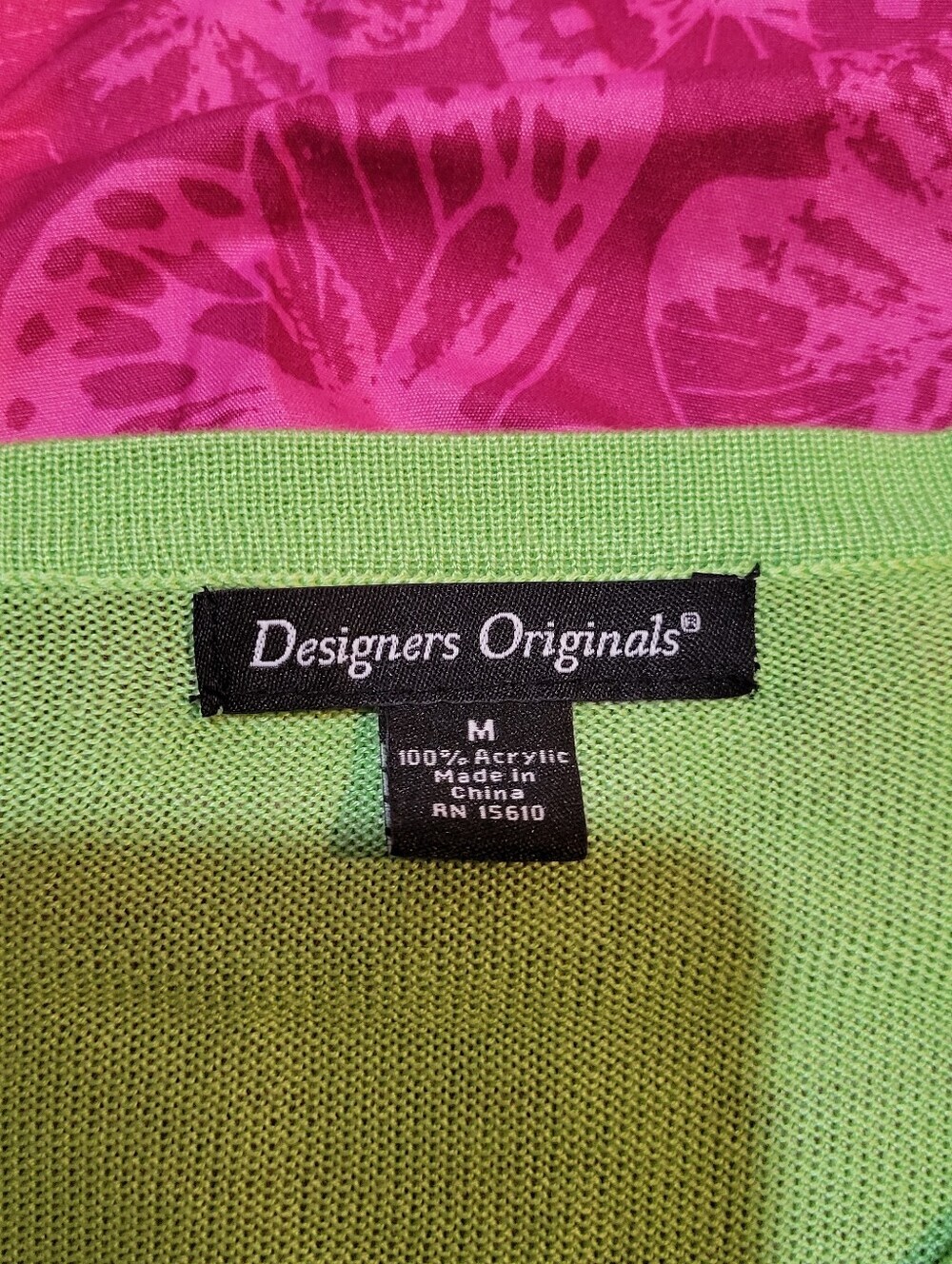 Designers Originals Green Button Up Cardigan Casual Fairy Whimsical M acrylic - Picture 5 of 8